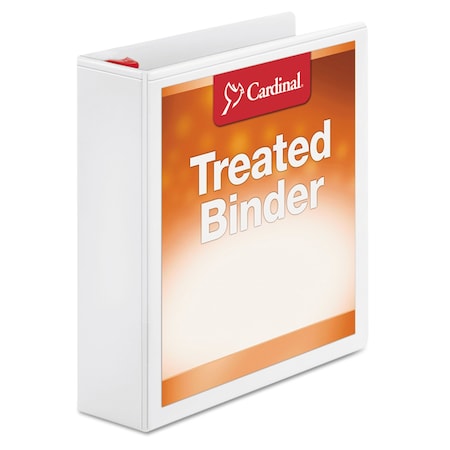 2 D-Ring Binder, Treated, White